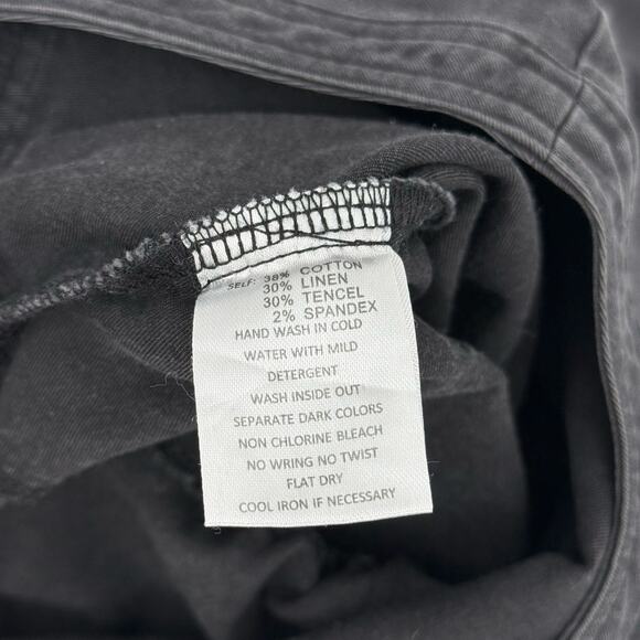 TRULY ME BY SARASARA Jumpsuit Girls Size 14 Gray Cotton Linen Stretch Tie Waist - Picture 12 of 13